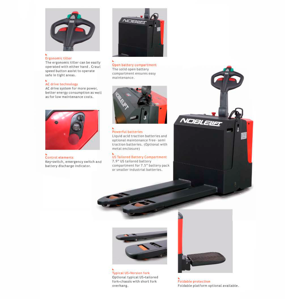 Pallet Truck PT E20 Electric 540mm x 1150mm 2000KG